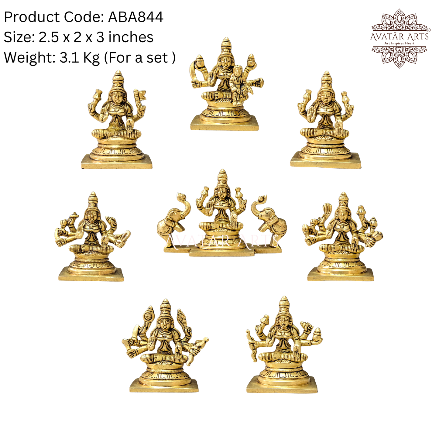 Brass Ashtalakshmi set