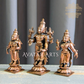 Copper Lord Vishnu with shridevi and Bhudevi