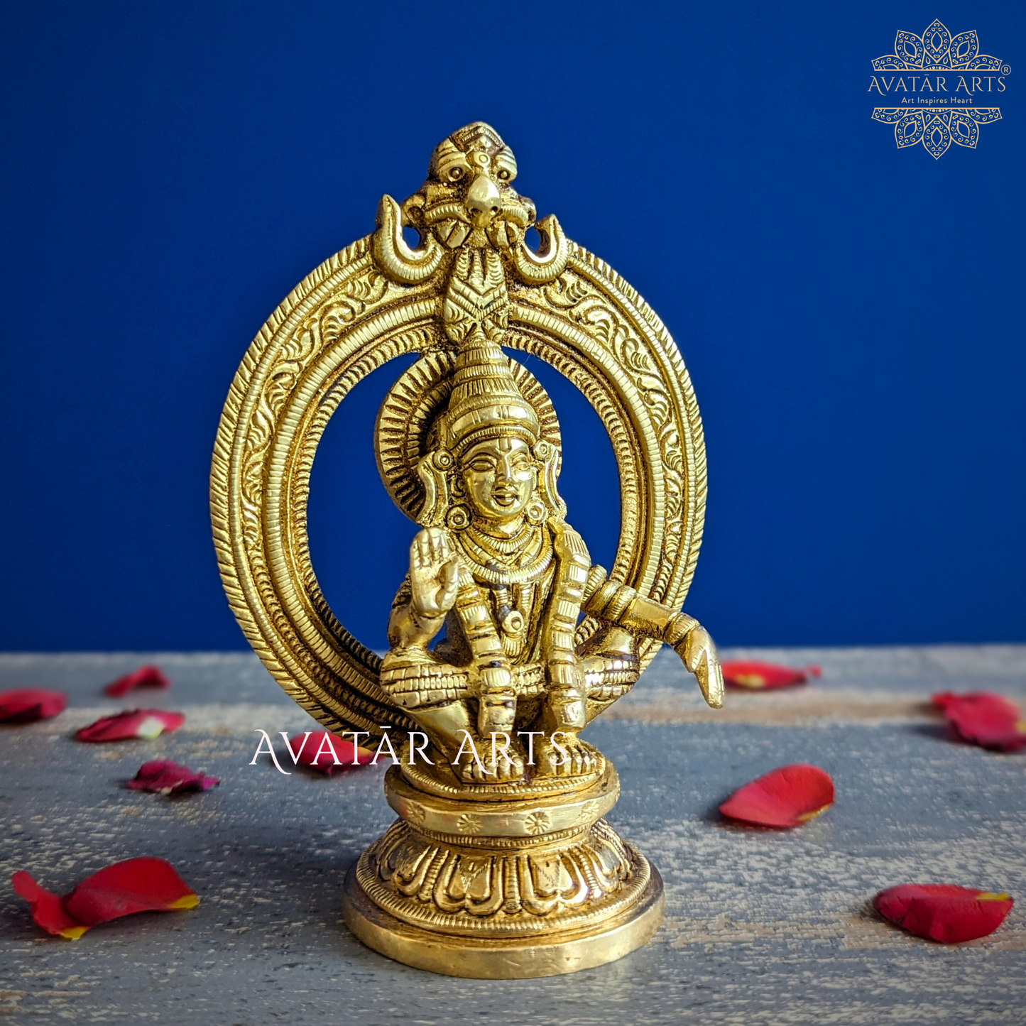 Ayyappa Swamy Statue in Brass