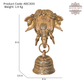 Brass Elephant Bell Wall Hanging