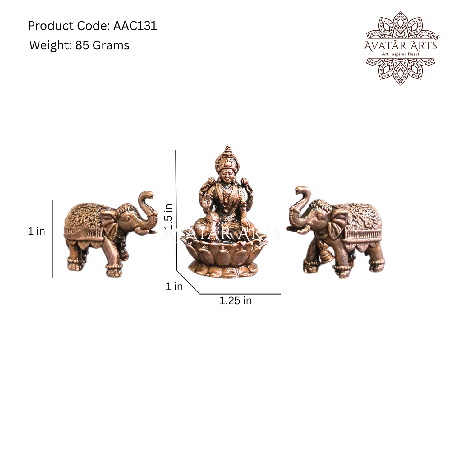 Copper Gaja Lakshmi