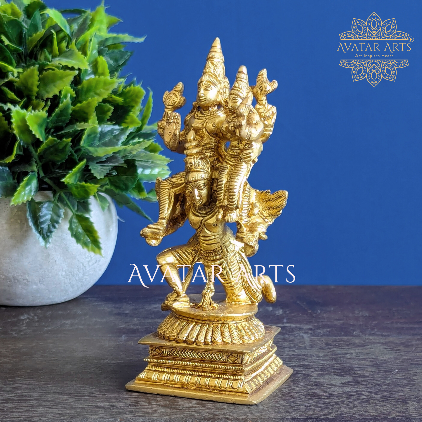 Garuda Statue with Lakshmi Vishnu