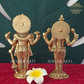 Brass Lord Vishnu And Goddess Lakshmi For Home Temple