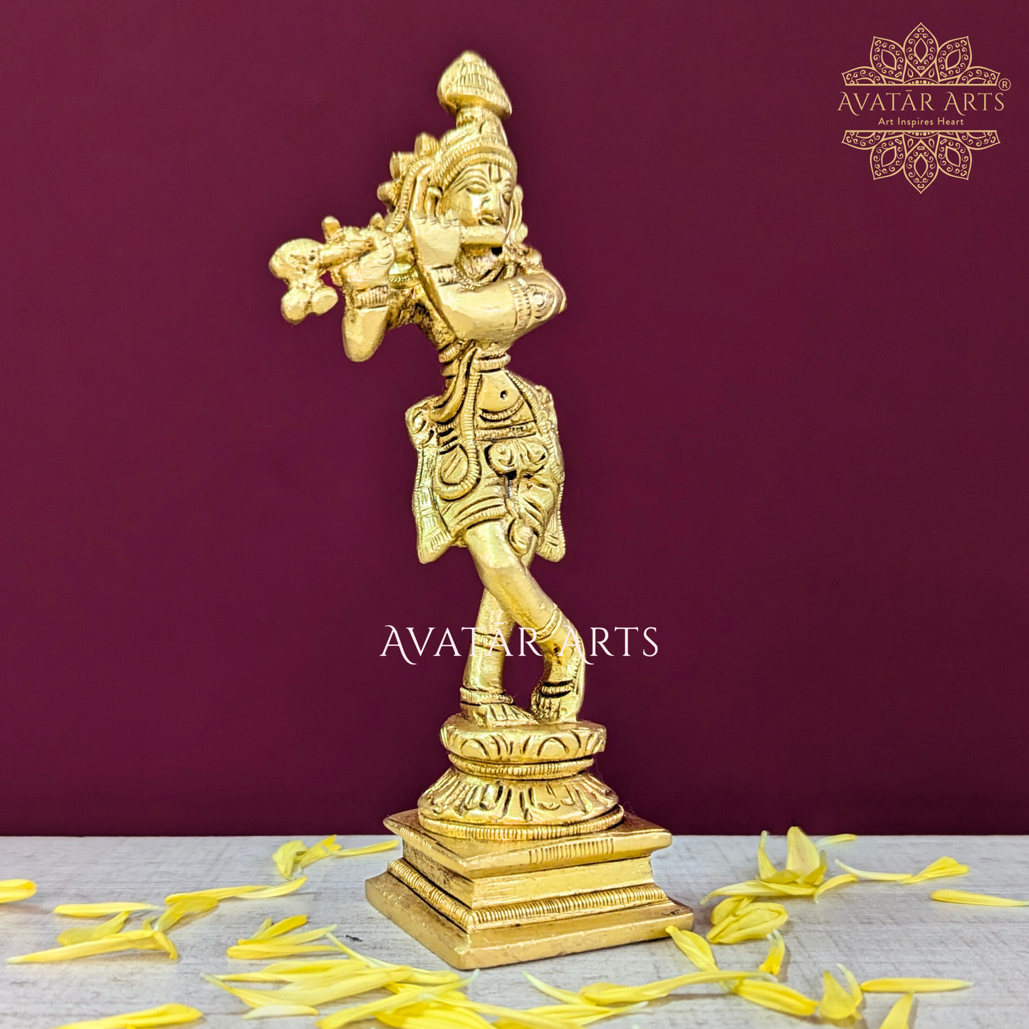 Brass Lord Krishna