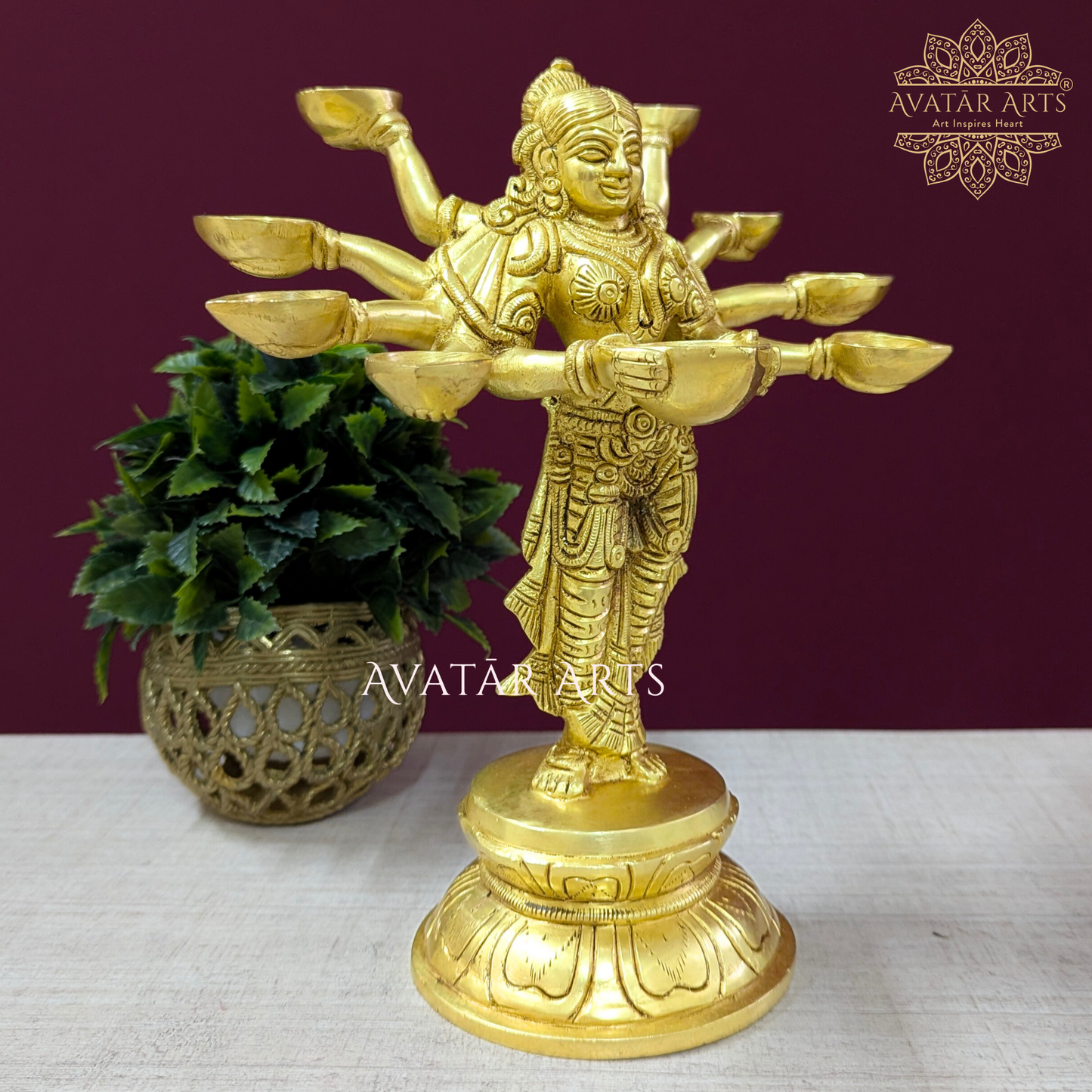 Deeplakshmi with multiple diya