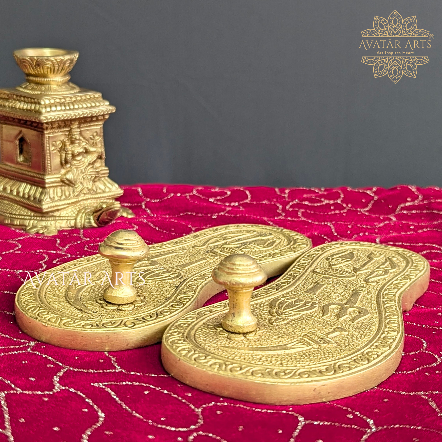 Brass Charan Paduka / Pada