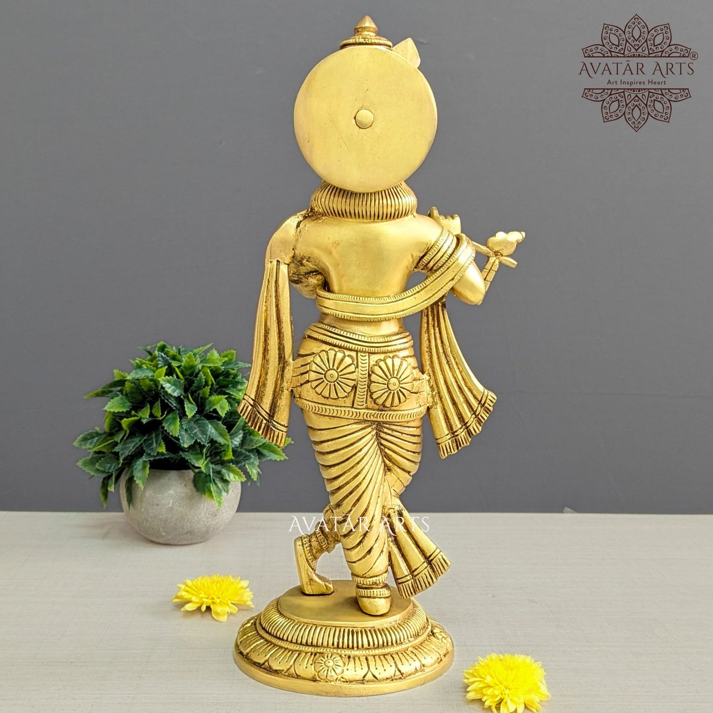 Brass Lord Krishna