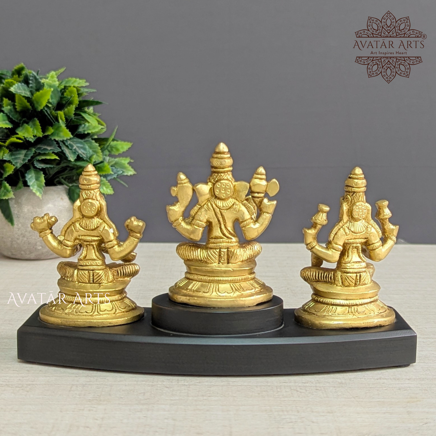 Ganesha Lakshmi and Saraswathi