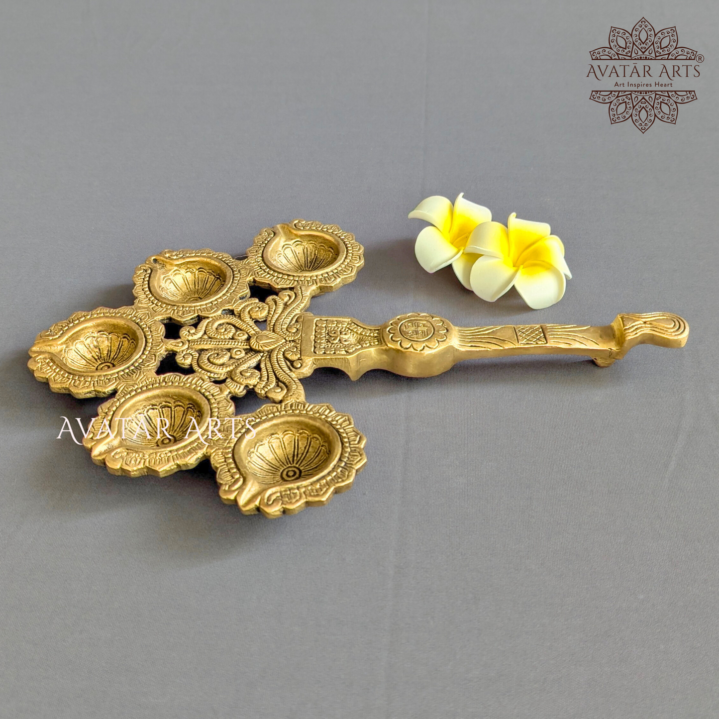 Brass Panchadeepam Aarti