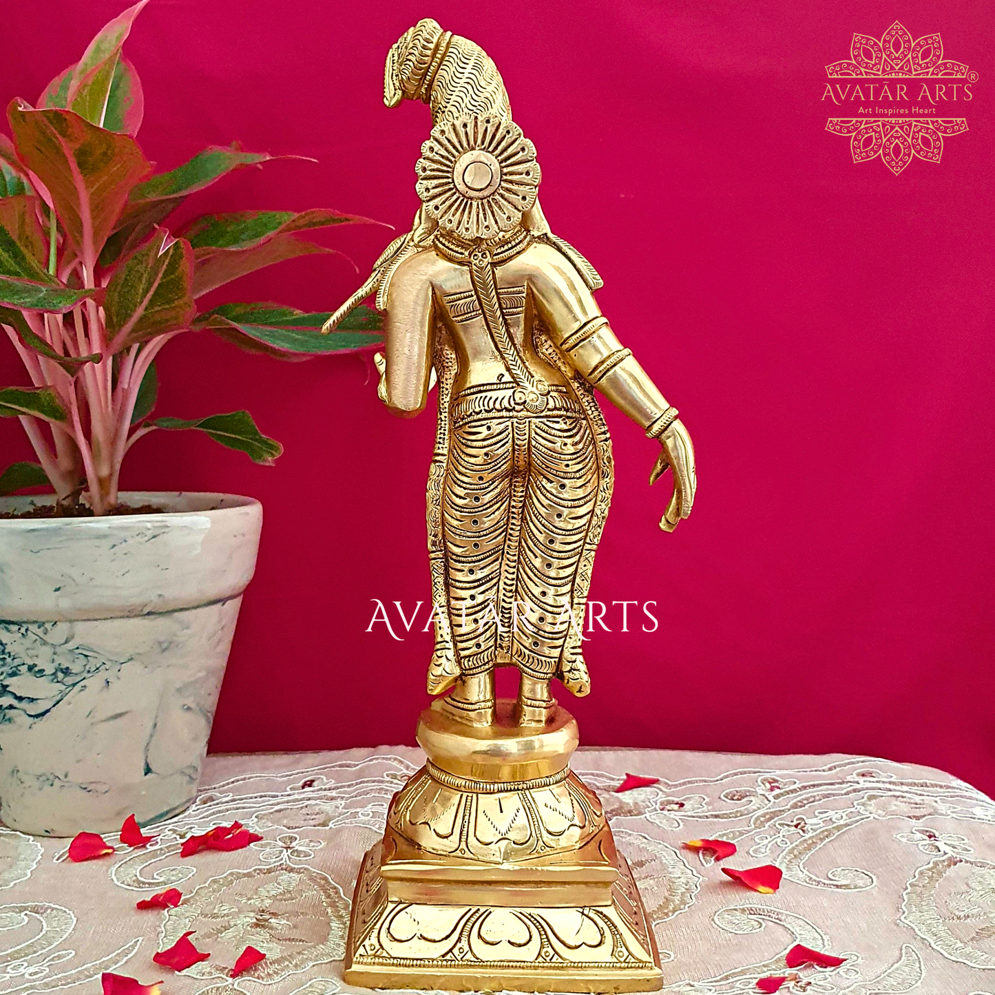 Goddess Meenakshi Statue in Brass