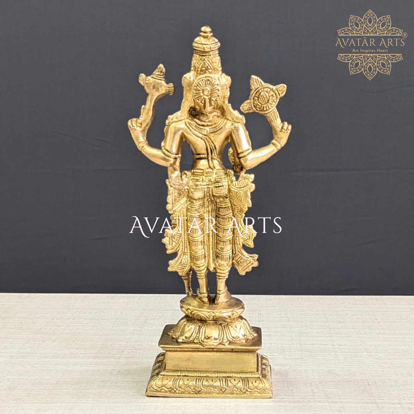 Lord Vishnu Idol for Daily Pooja in Brass