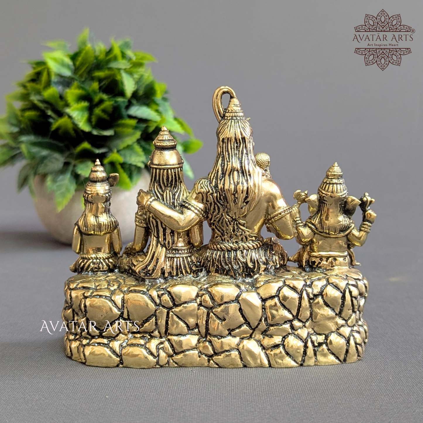 Brass Shiv Parivar Statue