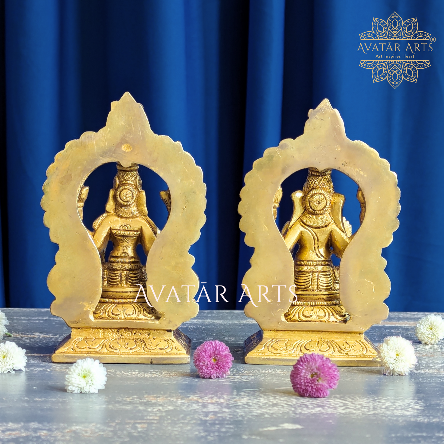 Lakshmi Ganesh Idols in Brass for Daily Pooja