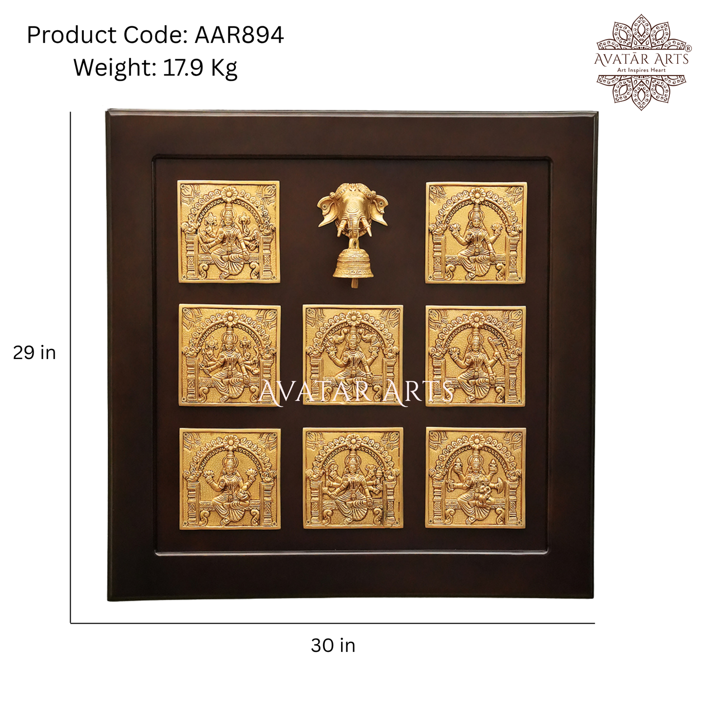 Goddess Asthalakshmi Frame for Wall Mounting