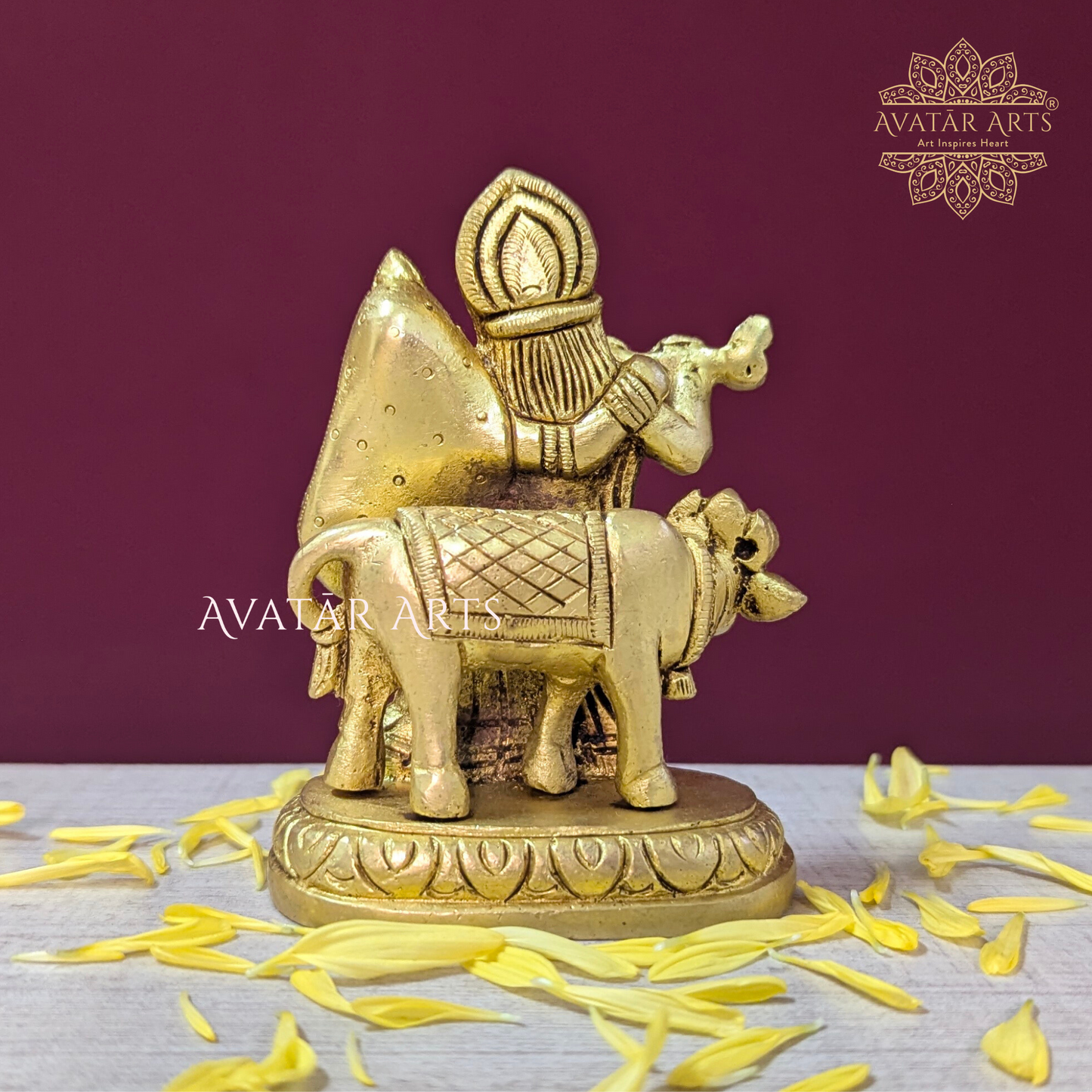 Radha Krishna with cow