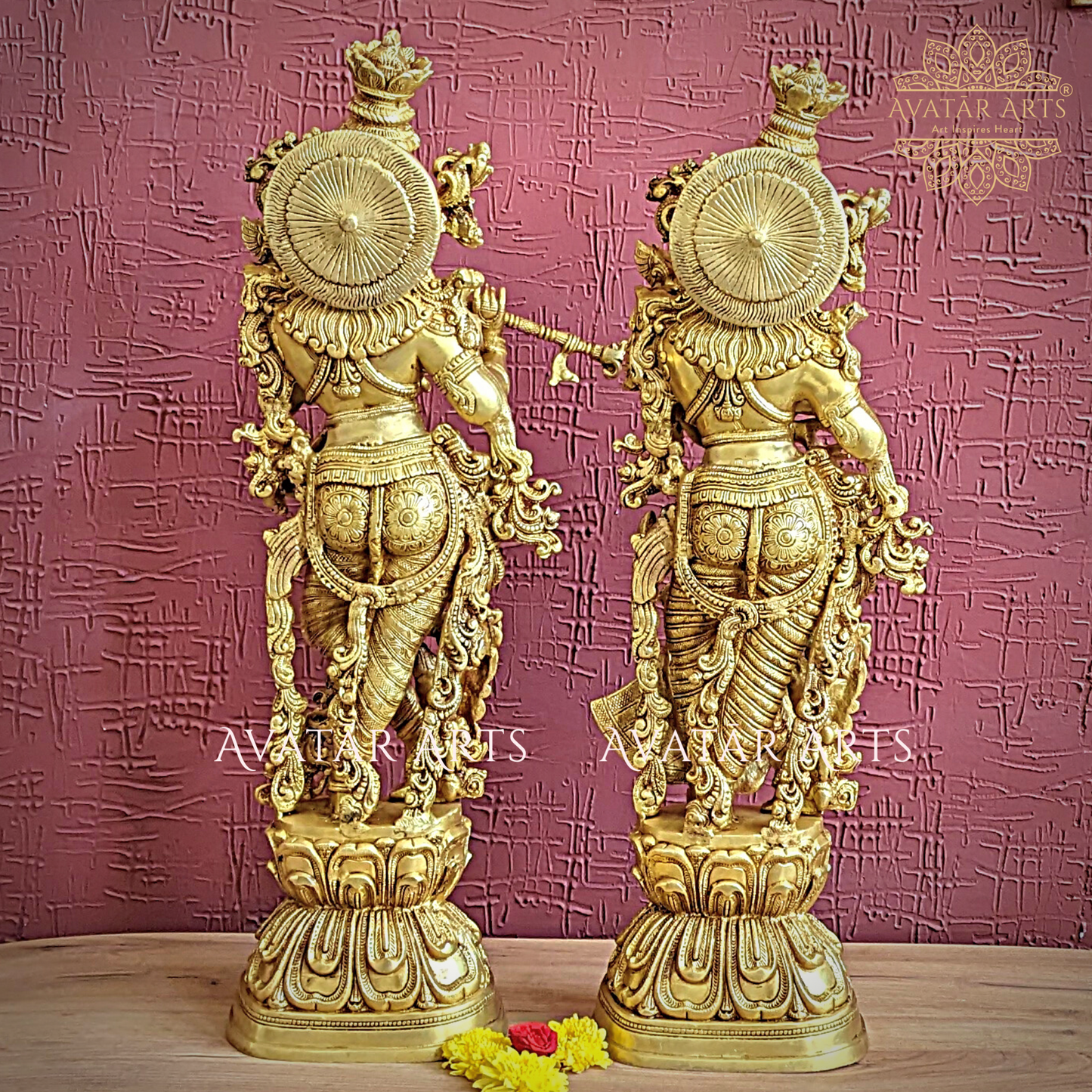 Shree Radha-Krishna Statue In Brass