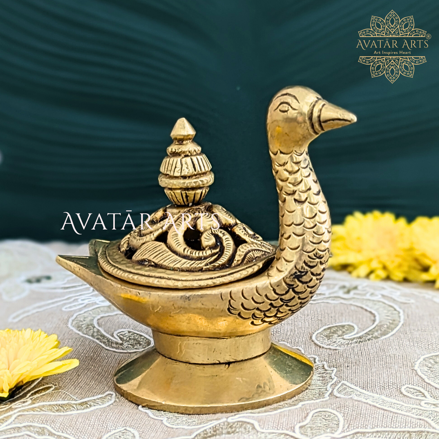 Duck Shape Dhoopdaani/ Insence Burner with Lid