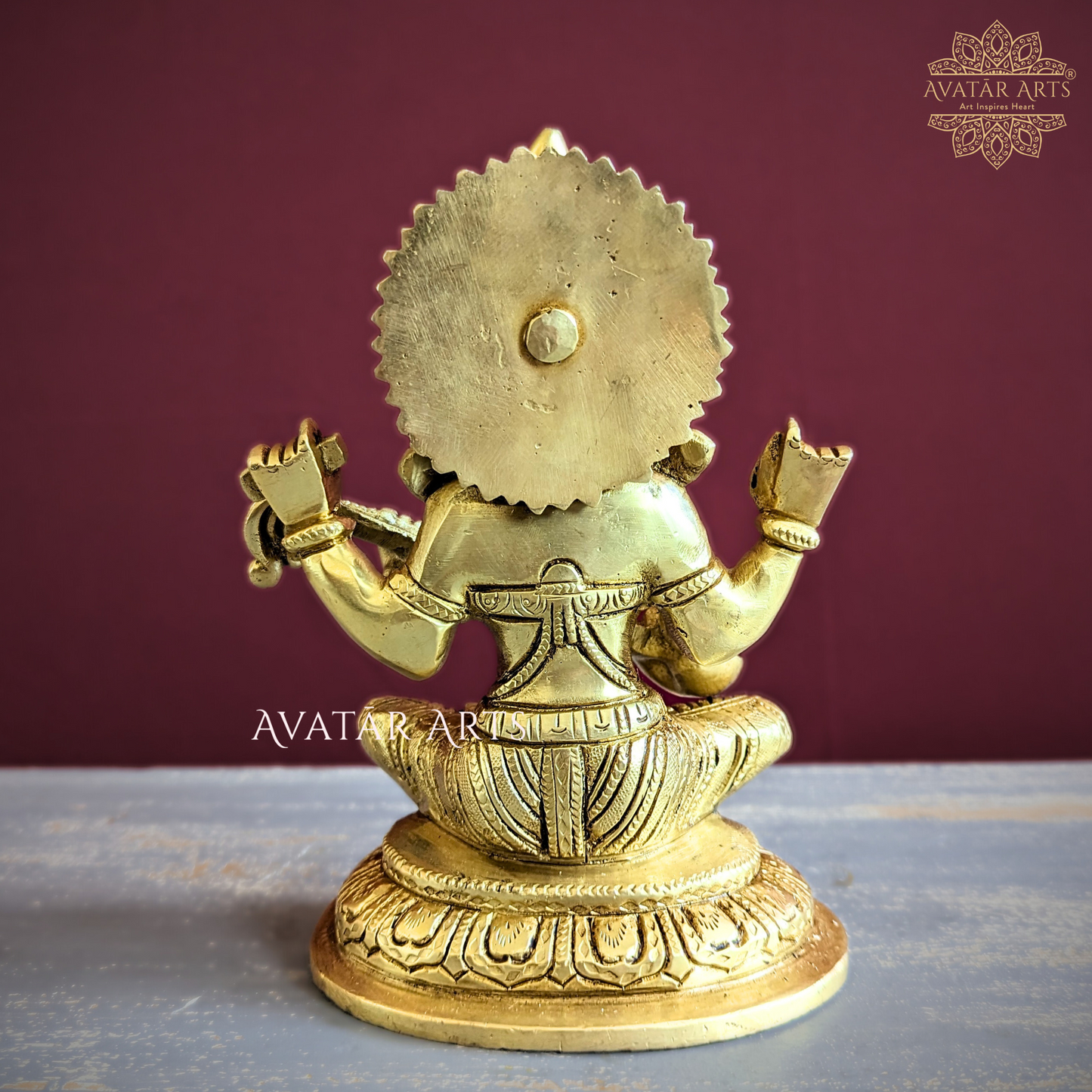 Goddess Sarawati Idol in Brass for Daily Pooja