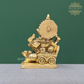 Brass Lord Ganesha Sitting on Mouse Chariot