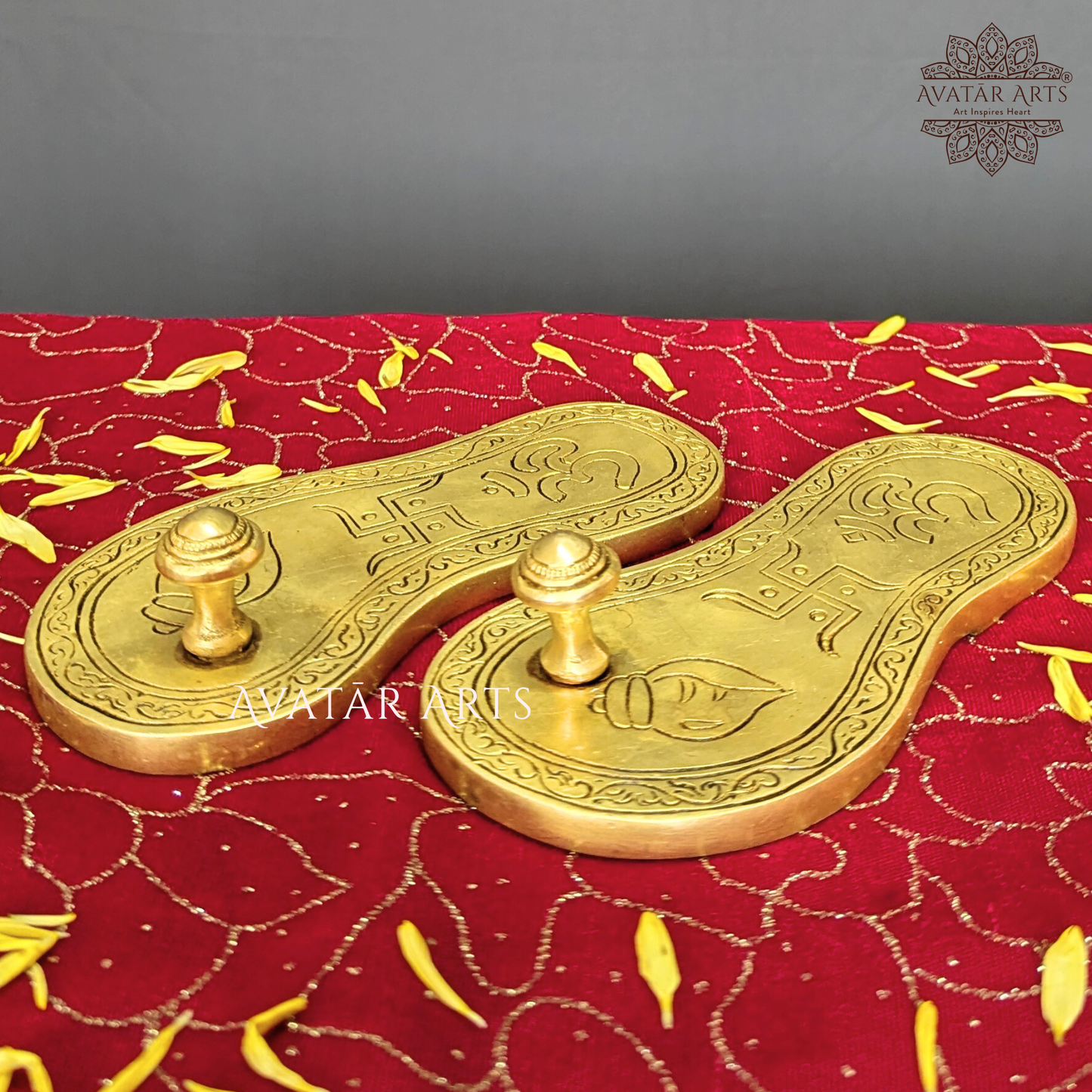 Brass Charan Paduka / Pada