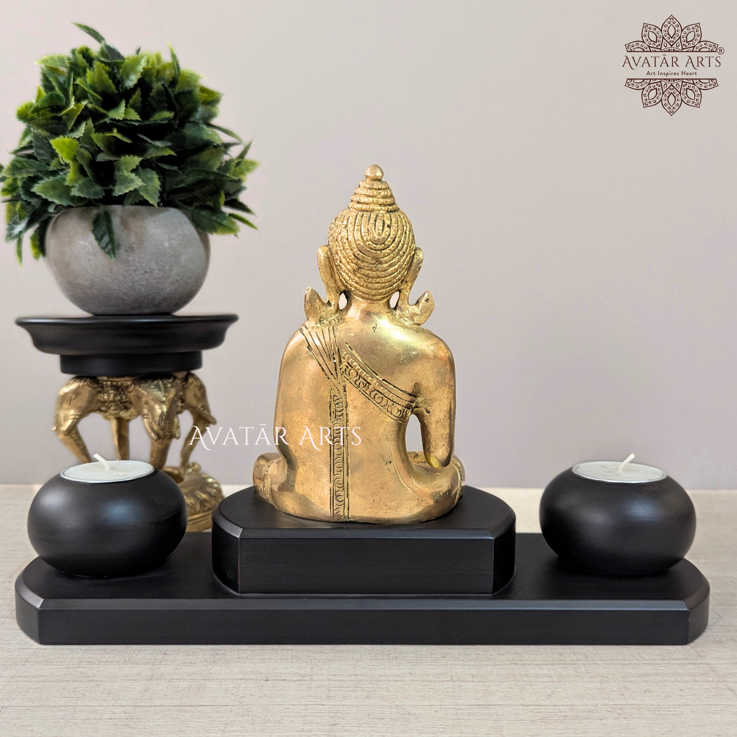 Buddha with T lights