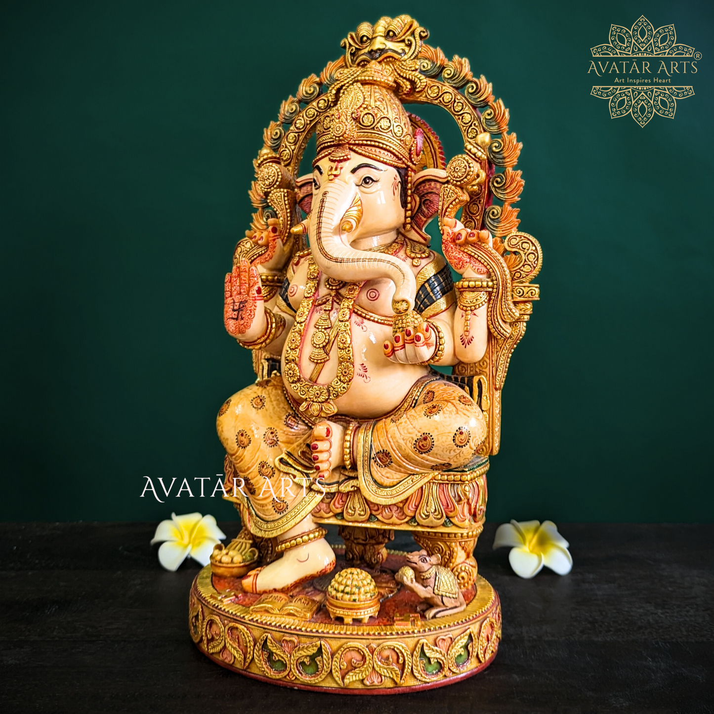 Lord Ganesha Statue in Marble Dust