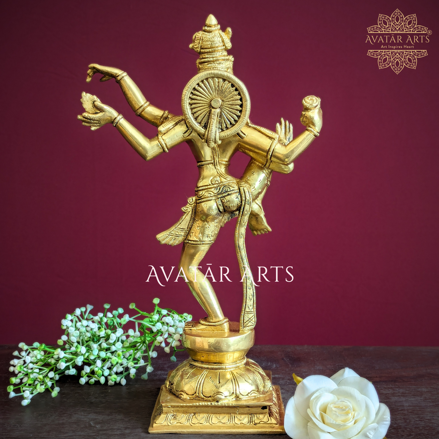 Dancing Lord Shiva Statue in Brass