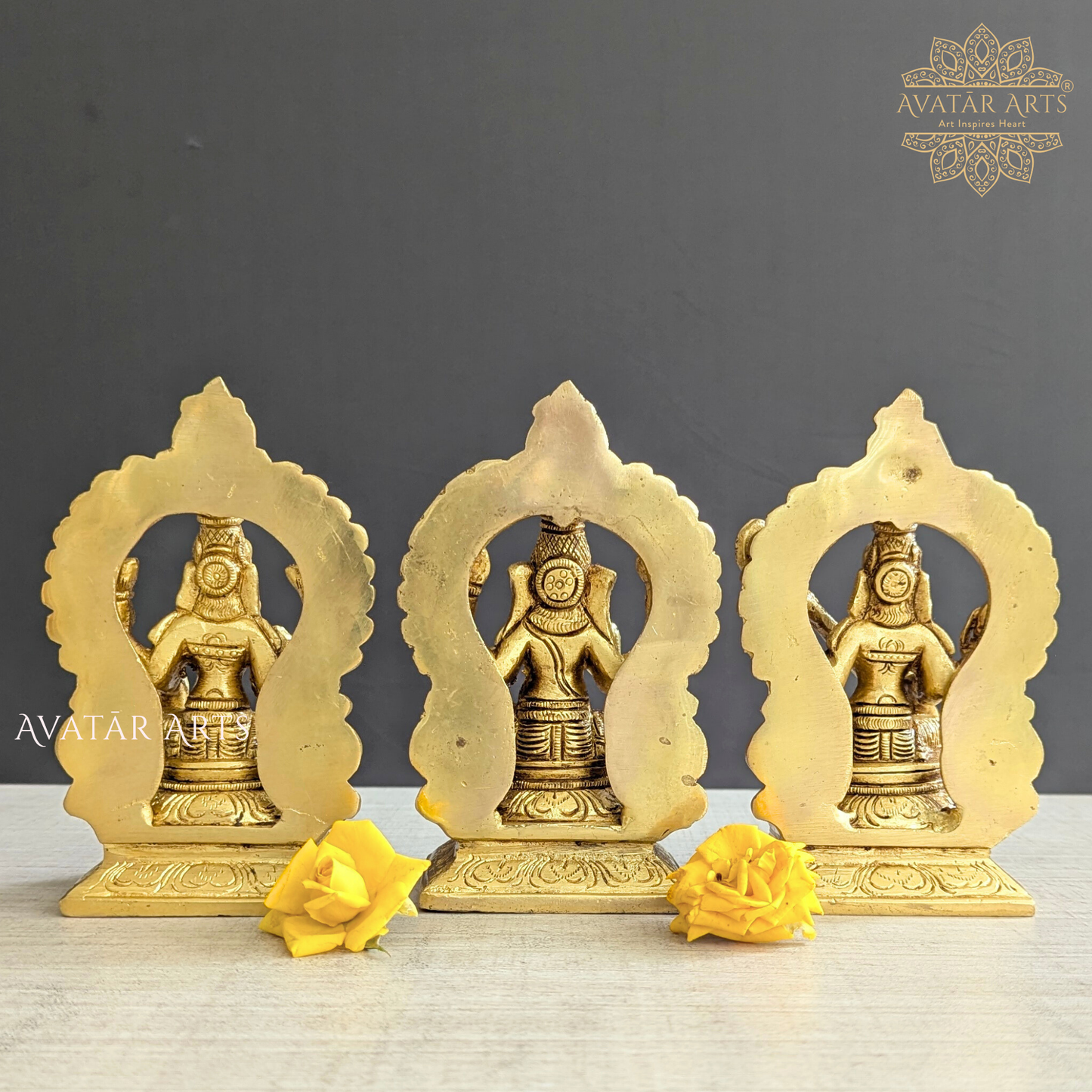 Lord Ganesha, Goddess Lakshmi and Saraswati