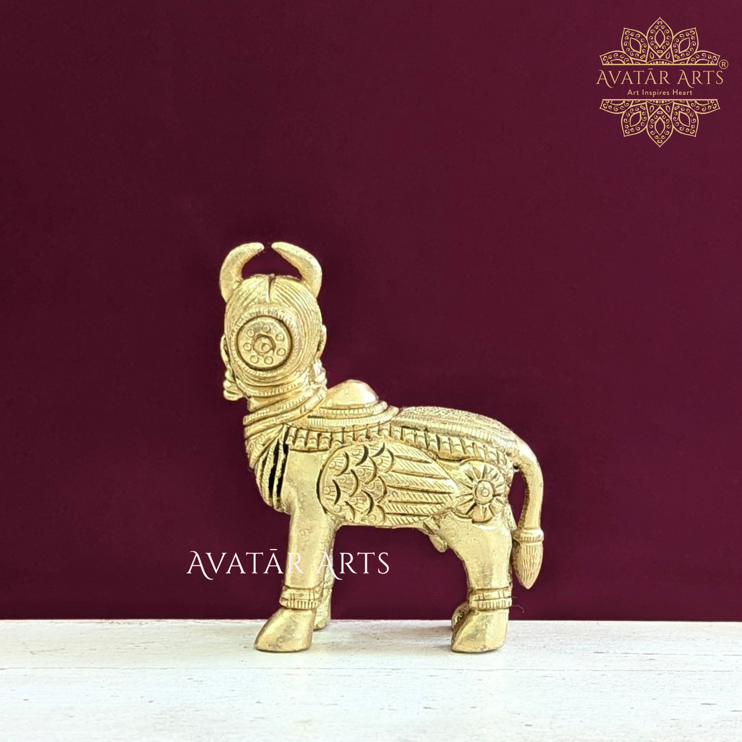 Brass Kamdhenu, small size