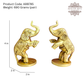 Brass Elephants Jumping