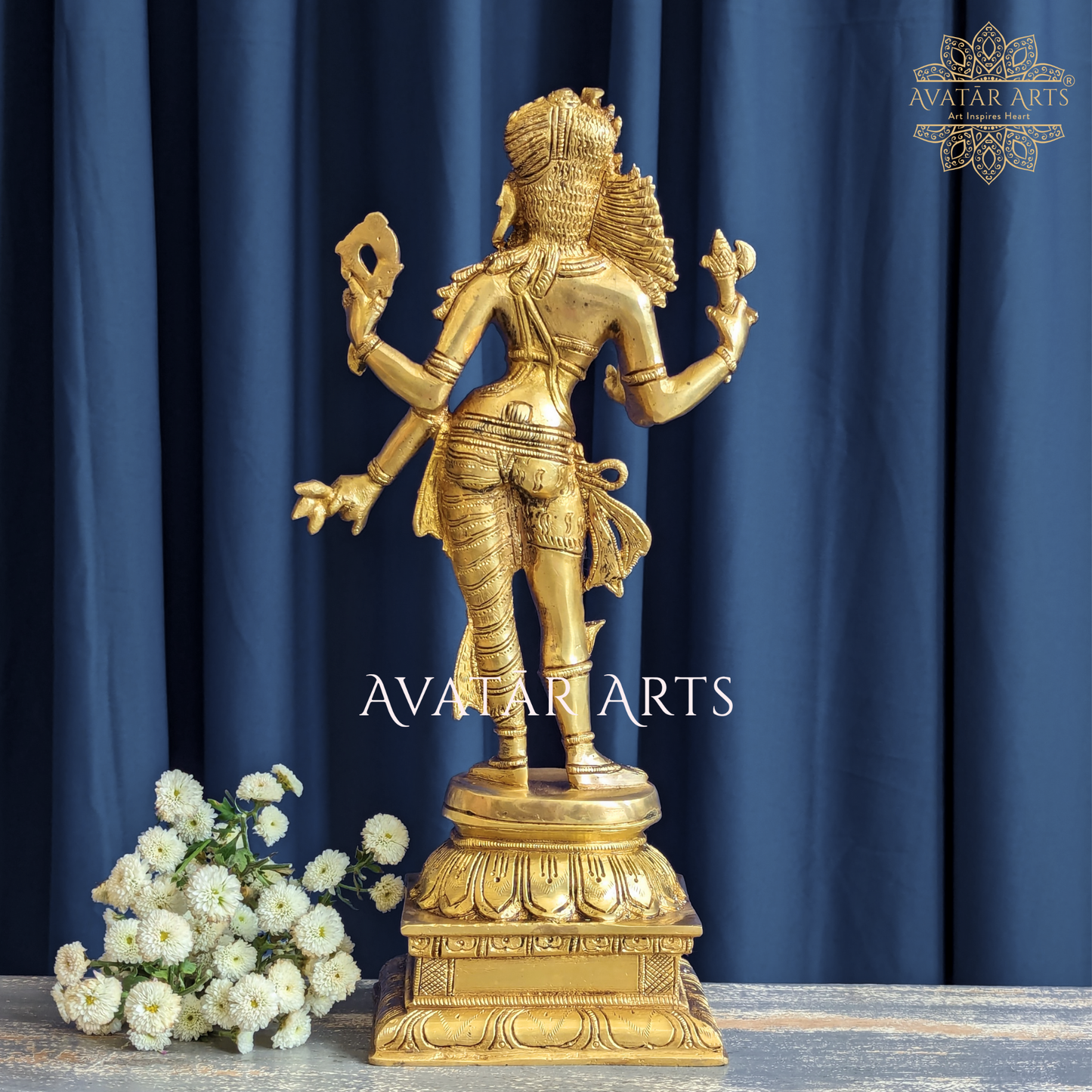 Ardhnarishvara idol in Brass