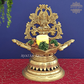 Brass Ganesh Lakshmi Oil Lamp