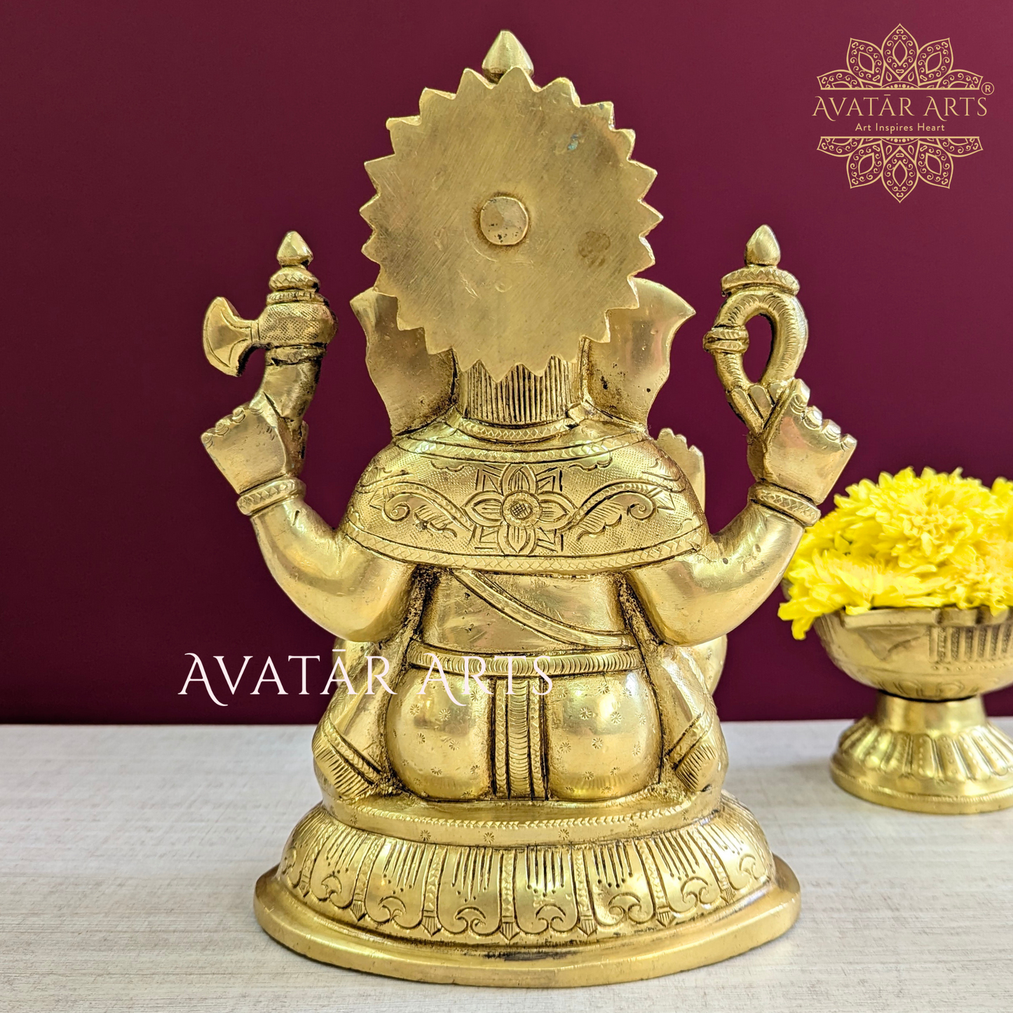 Brass Ganesha for Home Temple