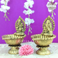 Ganesh Lakshmi Diya In Brass