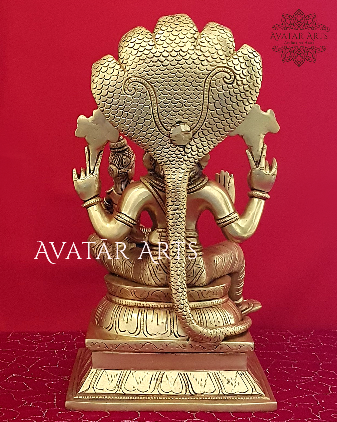 Lakshmi Narsimha Statue In Brass For Home Temple