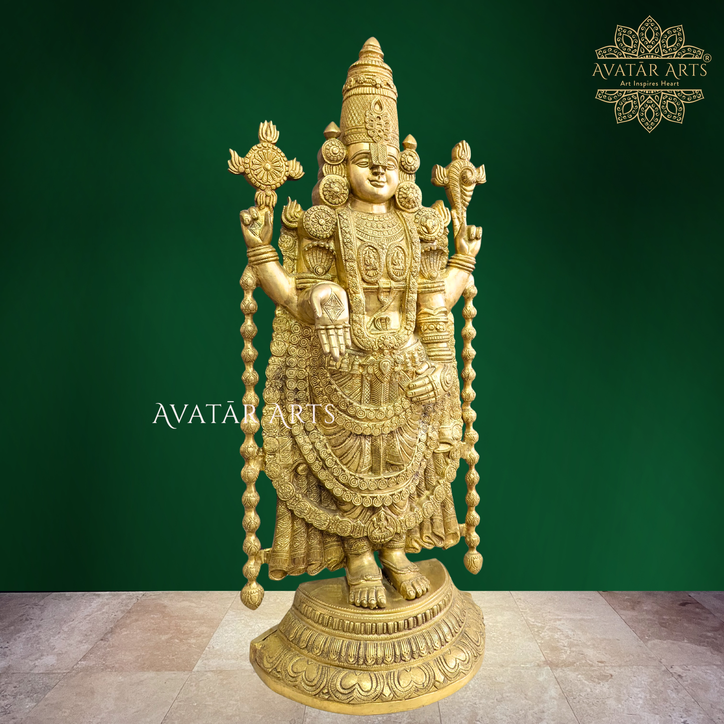 Brass Venkateshwara Swamy Balaji idol