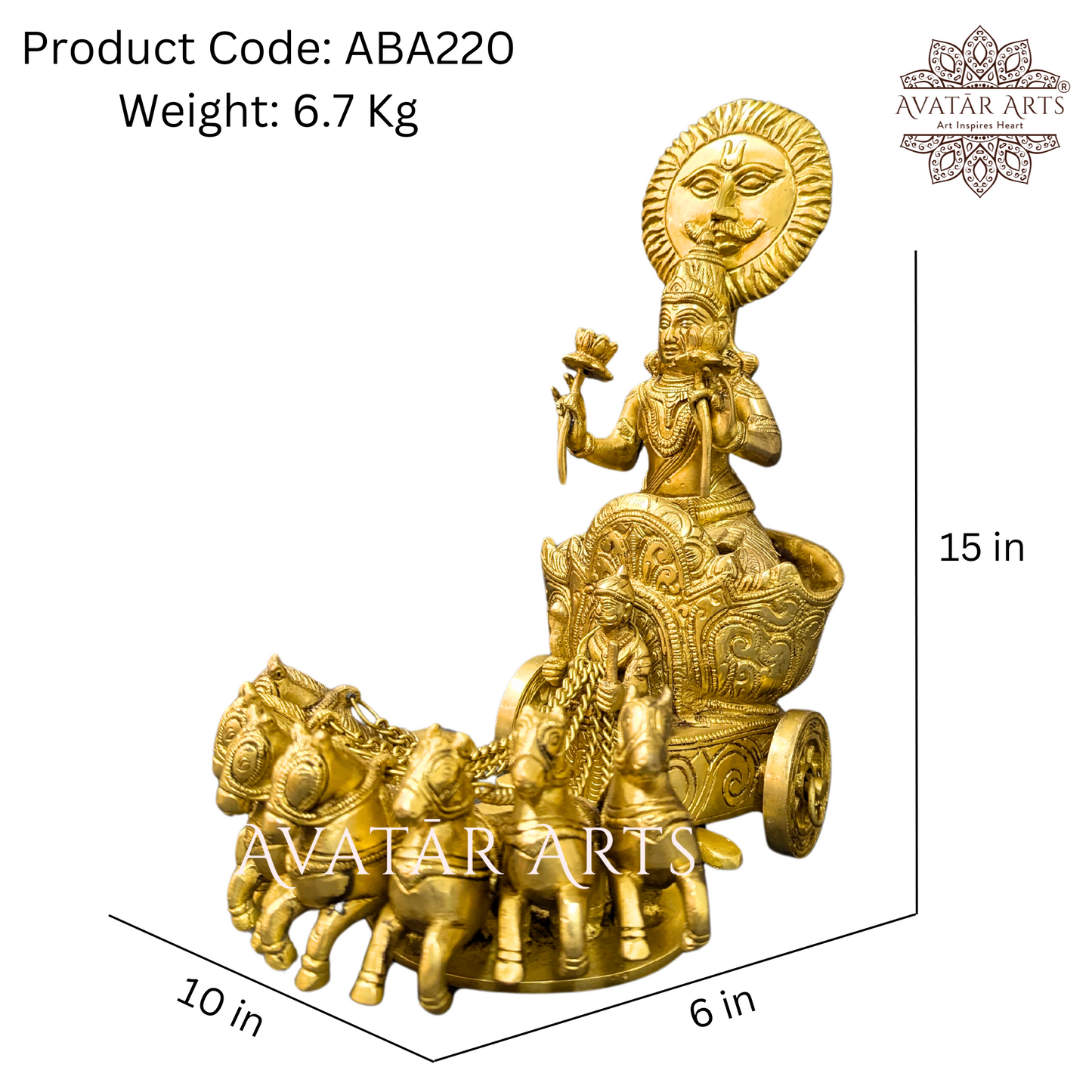 Brass Surya Rath