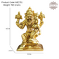 Lakshmi Narasimha idol in Brass