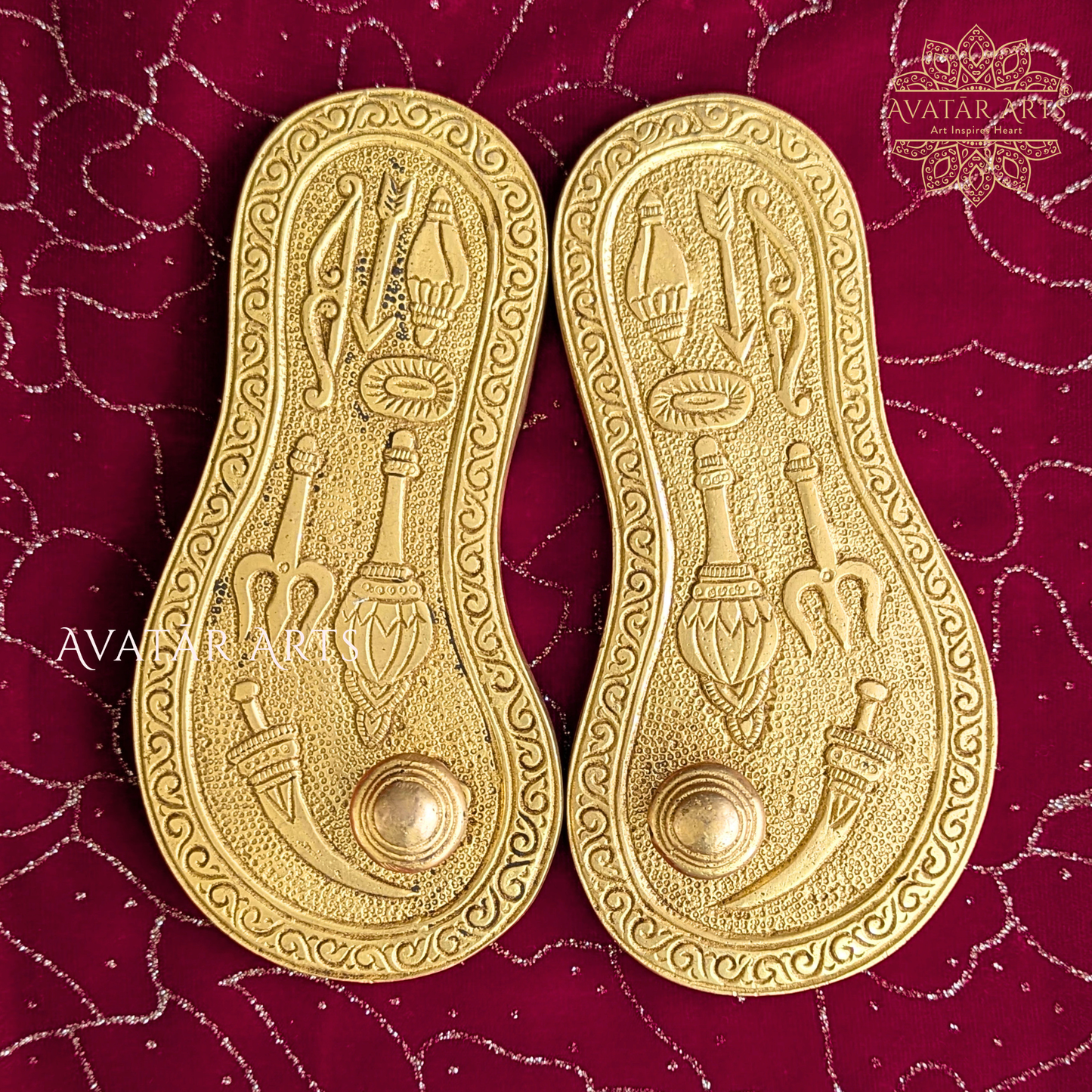Brass Charan Paduka / Pada