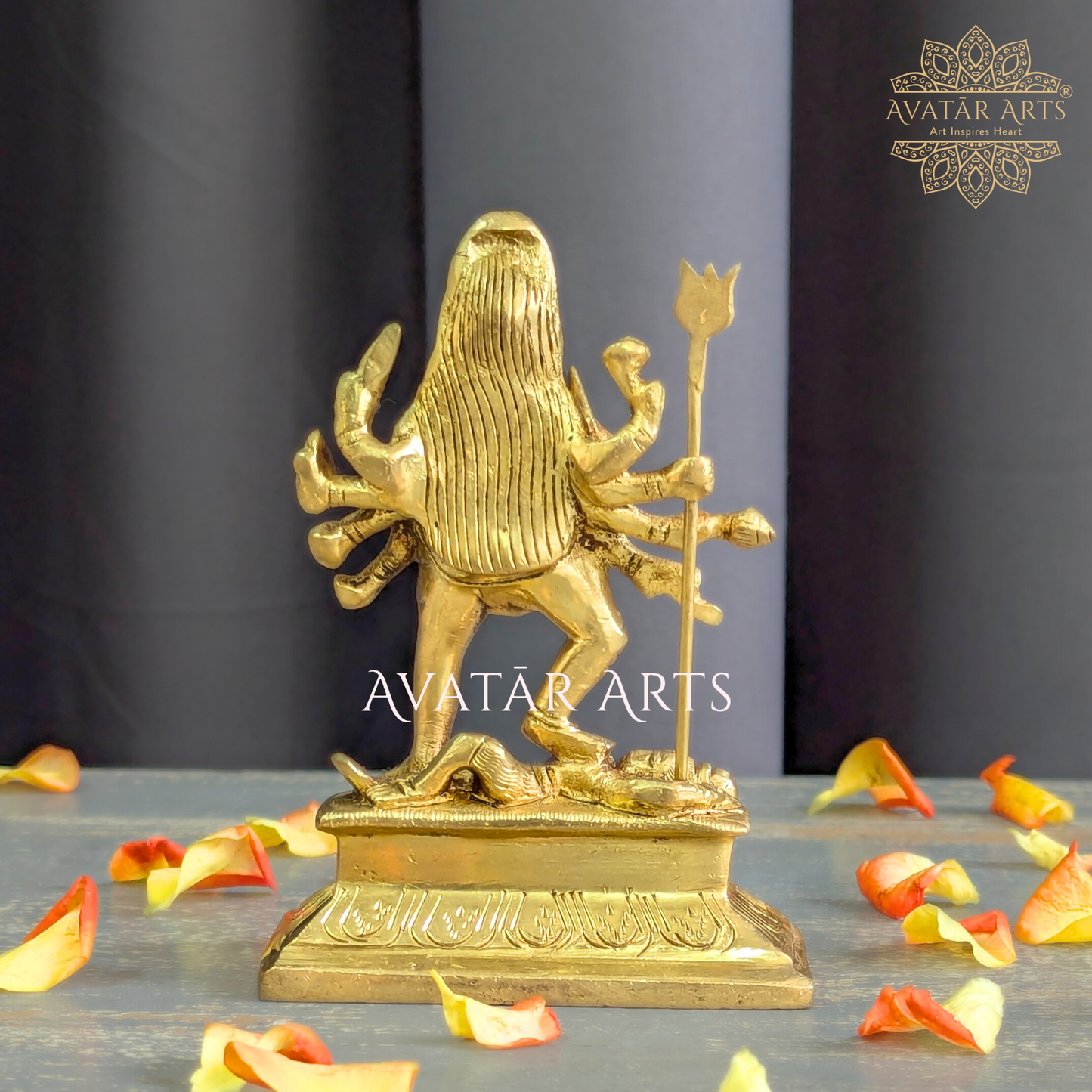 Goddess Kaali Statue in Brass