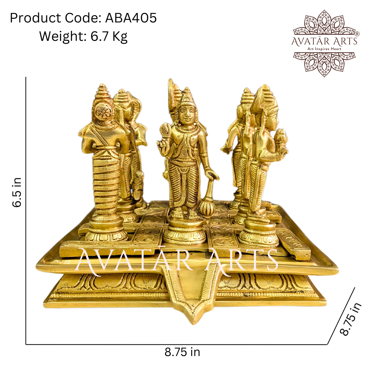 Navgraha Statue in Brass