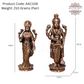 Copper Lakshmi Narayan statue