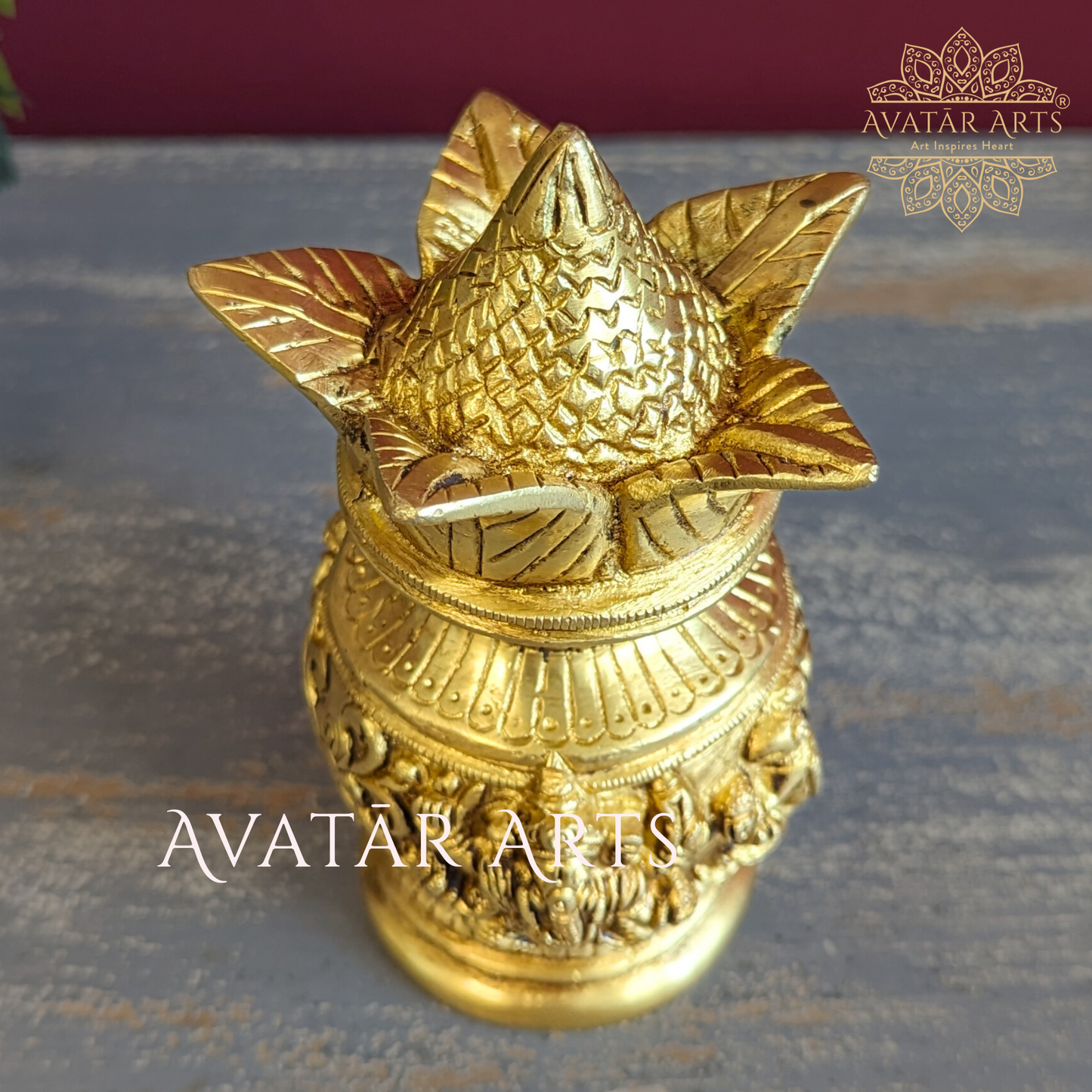 Brass Kalash for Home/Festival Decor