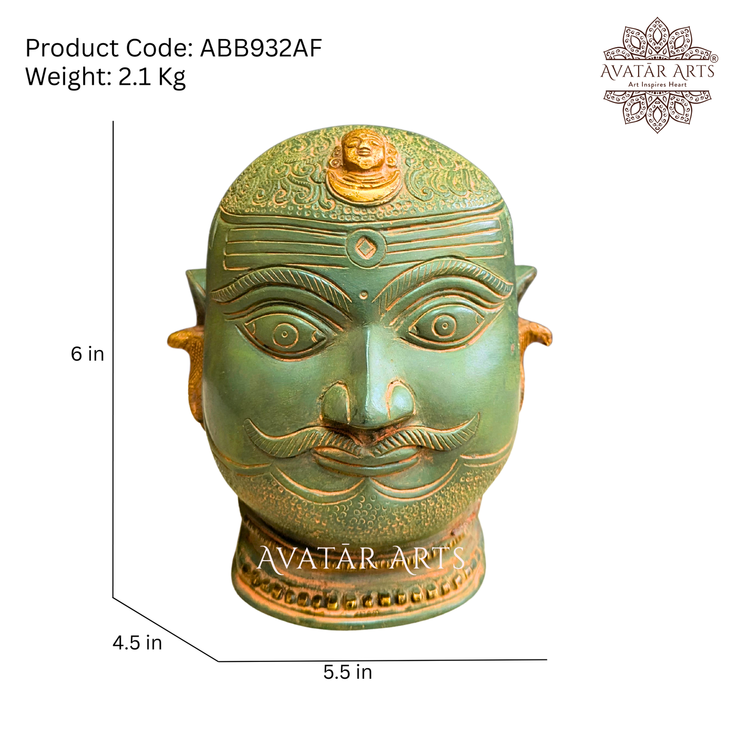 Shiva head for Home Decor