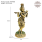 Brass Lord Krishna