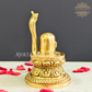 Brass Shivling with Detachable Vasuki