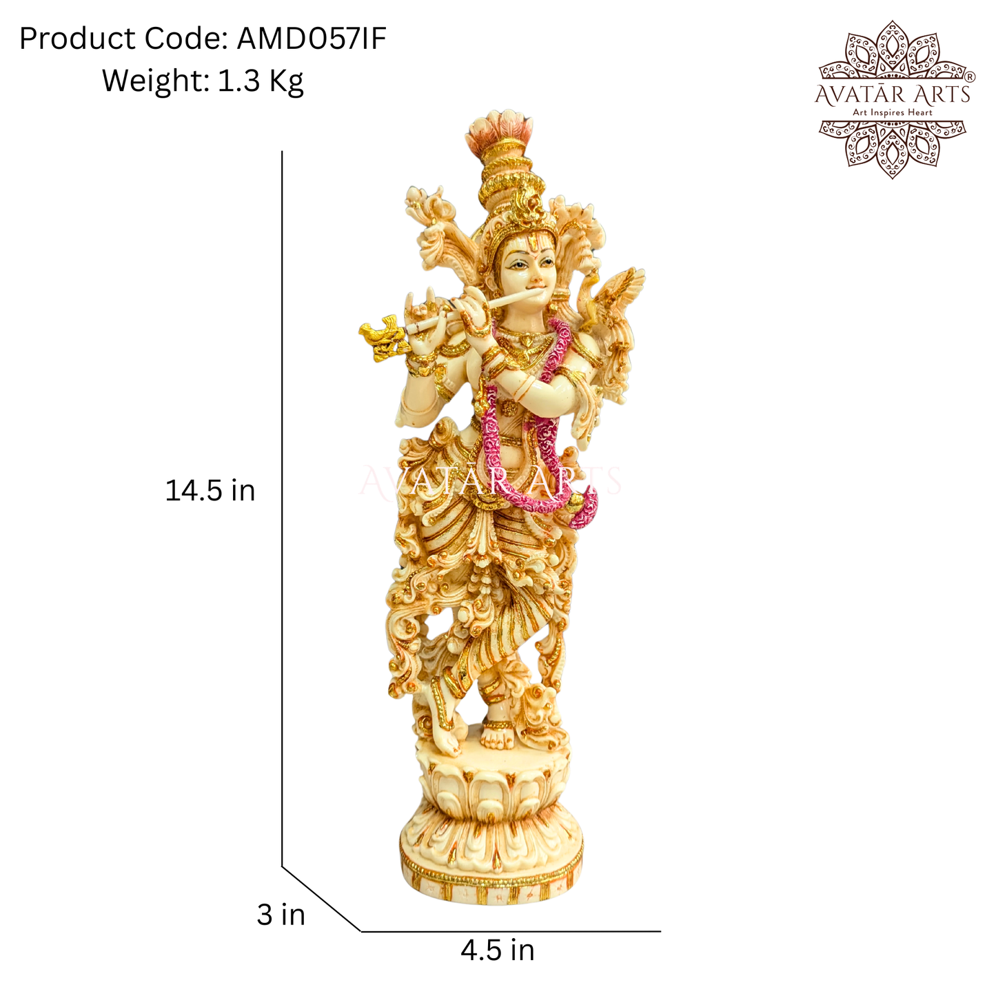 Marble Powder Lord Krishna