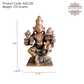 Copper Lord Vishnu with Goddess lakshmi
