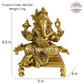 Lord Ganesha Seated on Pedestal