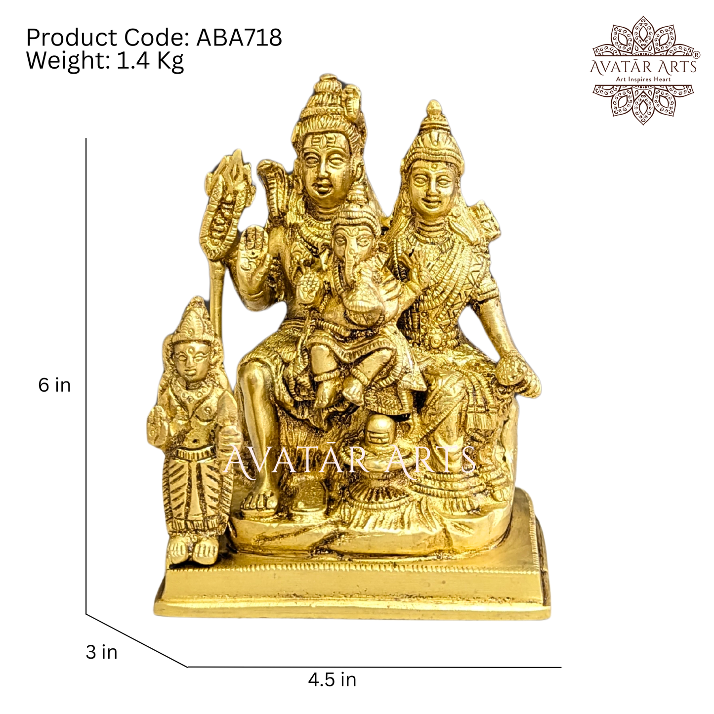 Brass Shiva parivaar